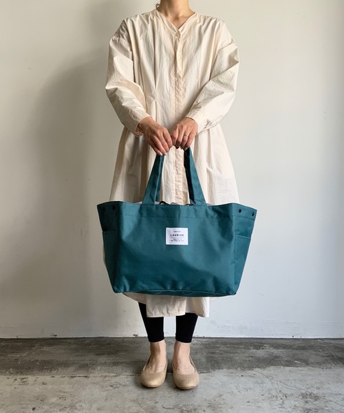 COMMON WARE(コモンウェアー)の「EC:SHOPPING COLLER BAG ローリエ 保冷ショッピングバッグ(エコバッグ/サブバッグ・レディース・グレー/ダークグレー/テラコッタ/ミント/ブルー/サックスブルー/ローズ/グリーン/ライトブラウン/モカ/グリーン系その他/ブラック/グレイッシュベージュ/ブルー系その他/レッド/ネイビー/ライトパープル/チェック/レモンイエロー/ベビーピンク/シャーベット/ライラック/ライトグリーン/アクア/オリーブ/チャコール/ライトグレー・FREE)」の11枚目の写真