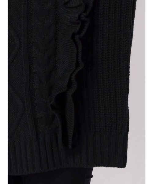 jouetie（ジュエティ）の「フリルニットチュニック（ニット/セーター・レディース・アイボリー/ブラック/ライトブルー/ブラウン・MEDIUM）」の17枚目の写真