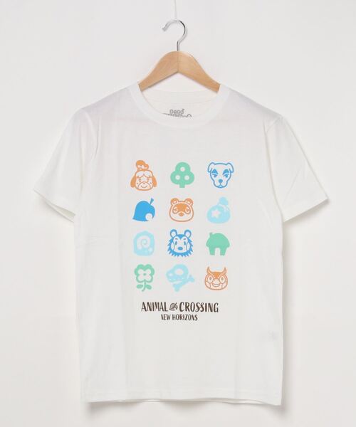 JEANS MATE(ジーンズメイト)の「あつまれどうぶつの森 プリントTシャツ ”あつもり”(Tシャツ/カットソー・メンズ・ホワイト/その他1/ホワイト系その他・SMALL/MEDIUM/LARGE/X-LARGE)」の1枚目の写真