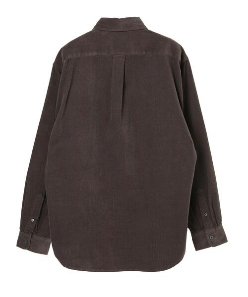 CRAFT STANDARD BOUTIQUE(クラフトスタンダードブティック)の「コーデュロイBDシャツ*(シャツ/ブラウス・メンズ・チャコールグレー/アイボリー/キャメル・LL/M/L)」の4枚目の写真