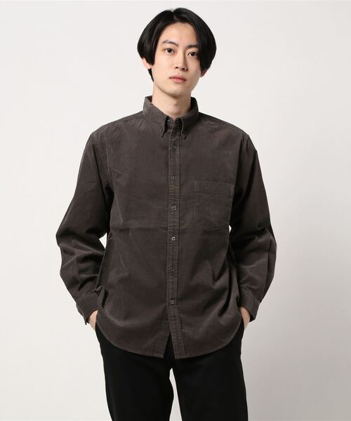 CRAFT STANDARD BOUTIQUE(クラフトスタンダードブティック)の「コーデュロイBDシャツ*(シャツ/ブラウス・メンズ・チャコールグレー/アイボリー/キャメル・LL/M/L)」の15枚目の写真
