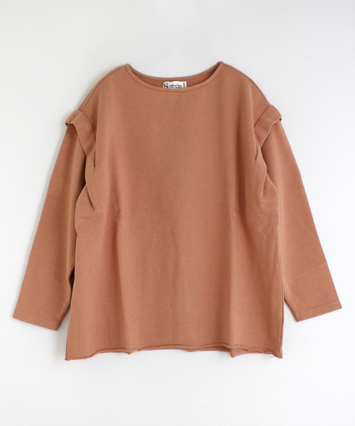 RNA-N（アールエヌエーエヌ）の「M1557 タックショルダー裏毛プルオーバー（スウェット・レディース・グレー/グリーン/スモークピンク/キナリ・MEDIUM）」の19枚目の写真