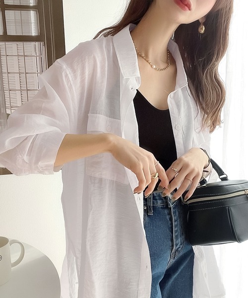 80s Japan Vintage L/S シアーシャツ 光沢 ドレープ 透け 80s Japan Vintage L/S シアーシャツ 光沢 ドレープ 透け - メルカリ