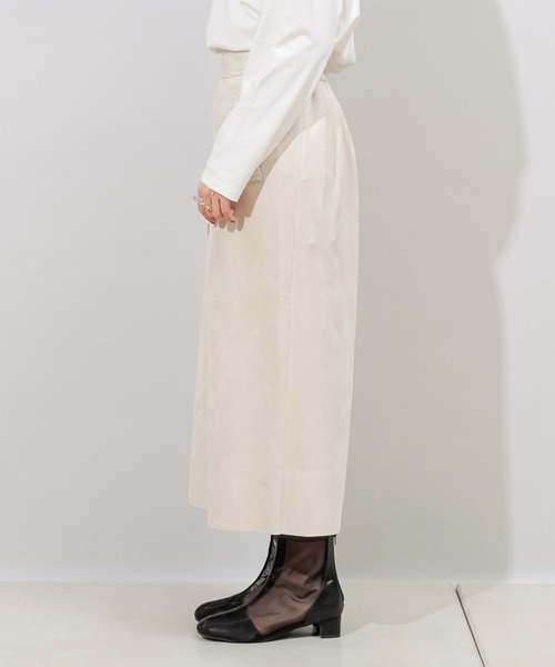 DISCOAT(ディスコート)の「エコスエードナロースカート(スカート・レディース・ホワイト系その他/グレー/ミント・LARGE/MEDIUM)」の17枚目の写真