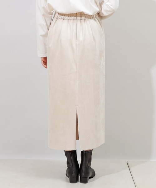 DISCOAT(ディスコート)の「エコスエードナロースカート(スカート・レディース・ホワイト系その他/グレー/ミント・LARGE/MEDIUM)」の18枚目の写真