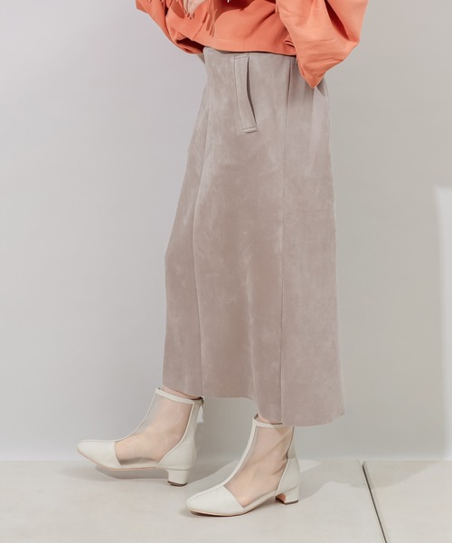 DISCOAT(ディスコート)の「エコスエードナロースカート(スカート・レディース・ホワイト系その他/グレー/ミント・LARGE/MEDIUM)」の12枚目の写真