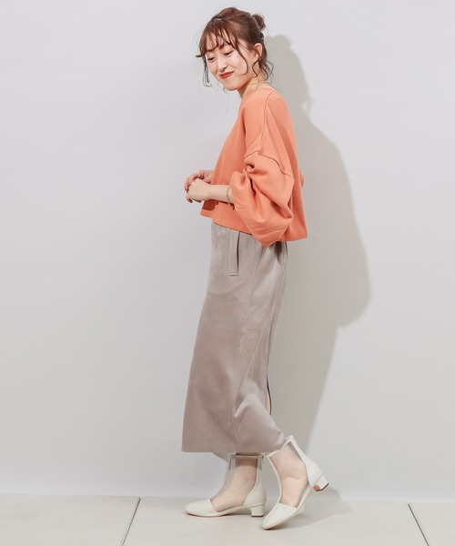 DISCOAT(ディスコート)の「エコスエードナロースカート(スカート・レディース・ホワイト系その他/グレー/ミント・LARGE/MEDIUM)」の15枚目の写真