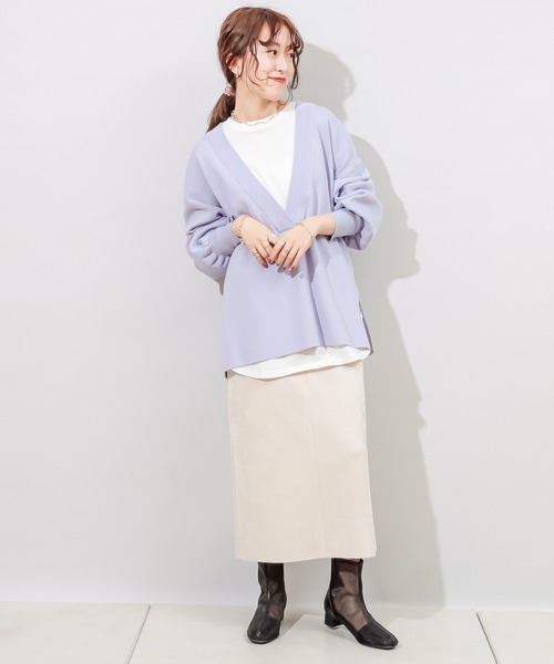 DISCOAT(ディスコート)の「エコスエードナロースカート(スカート・レディース・ホワイト系その他/グレー/ミント・LARGE/MEDIUM)」の8枚目の写真