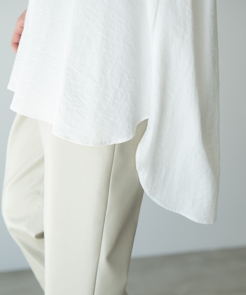 Solace（ソレイス）の「キーネックボリュームブラウス/solace（シャツ/ブラウス・レディース・ホワイト/ブラック・FREE）」の13枚目の写真