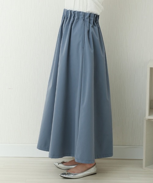 libelle more（リベル モア）の「ポプリン　ラッピングスカート（スカート・レディース・オリーブ/ブルー/ブラック/ピンク/グレイッシュベージュ・L/M）」の15枚目の写真