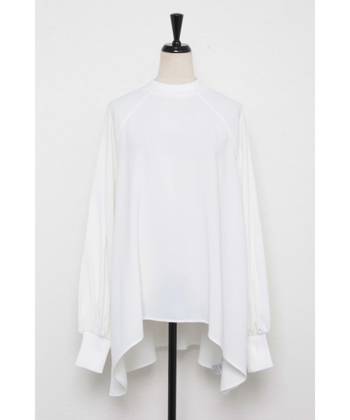 Bonjour Sagan(ボンジュールサガン)の「オーバードレープブラウス(シャツ/ブラウス・レディース・オフホワイト/ネイビー/ベージュ/ブラック・FREE)」の19枚目の写真