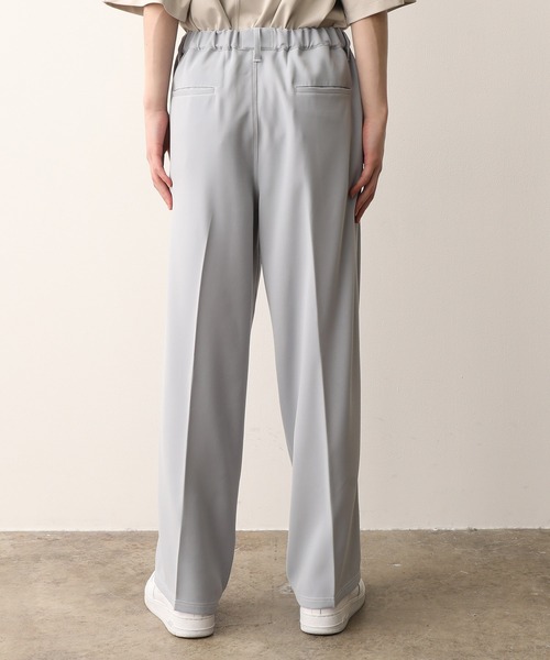 JUNRED（ジュンレッド）の「【セットアップ対応】ダブルクロスステッチワイドパンツ（スラックス・メンズ・ブラック/ダークブラウン/サックスブルー・S/M/L）」の17枚目の写真