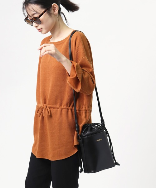 ROVERETO（ロベレート）の「【 ROVERETO 】バケツバッグ FEGRVT22（ショルダーバッグ・レディース・グレイッシュベージュ/その他/ブラック・FREE）」の10枚目の写真