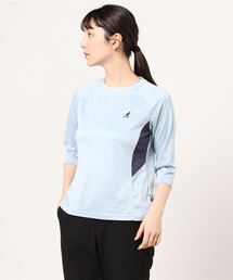 【30】〔KANGOL SPORT/カンゴールスポーツ〕DRY切替7分袖Tシャツ