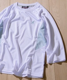 【30】〔KANGOL SPORT/カンゴールスポーツ〕DRY切替7分袖Tシャツ