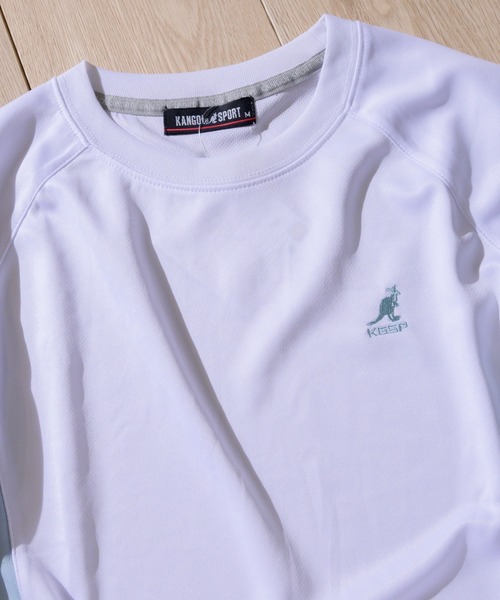 KANGOL SPORT(カンゴールスポーツ)の「【30】〔KANGOL SPORT/カンゴールスポーツ〕DRY切替7分袖Tシャツ(Tシャツ/カットソー・レディース・サックスブルー/ブラック/ホワイト/パープル・LARGE/MEDIUM/X-LARGE)」の9枚目の写真