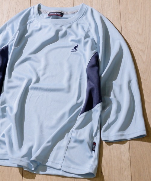 KANGOL SPORT(カンゴールスポーツ)の「【30】〔KANGOL SPORT/カンゴールスポーツ〕DRY切替7分袖Tシャツ(Tシャツ/カットソー・レディース・サックスブルー/ブラック/ホワイト/パープル・LARGE/MEDIUM/X-LARGE)」の11枚目の写真