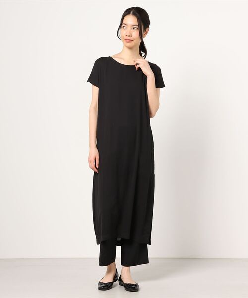 DIMENSIONE danza（ディメンシオーネ ダンツァ）の「サイドスリットワンピース（ワンピース・レディース・ブラック・MEDIUM/SMALL）」の4枚目の写真