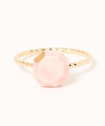 【irodori】小さなjewel cut の指輪(ピンク)