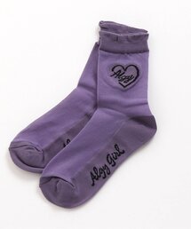 algy | ハートロゴシースルークルーソックス(ソックス/靴下)