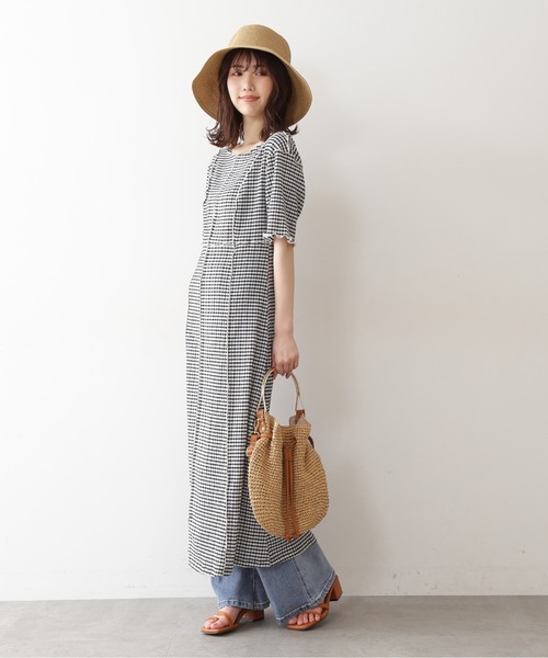 FREE'S MART（フリーズマート）の「◆配色メローシャーリングカットソーワンピース（ワンピース・レディース・ブラック/ブラック系その他・FREE）」の12枚目の写真