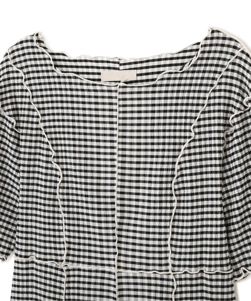 FREE'S MART（フリーズマート）の「◆配色メローシャーリングカットソーワンピース（ワンピース・レディース・ブラック/ブラック系その他・FREE）」の3枚目の写真