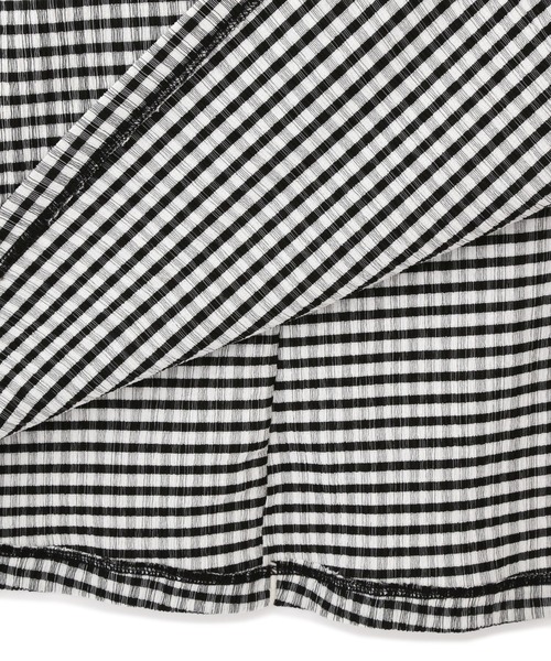 FREE'S MART（フリーズマート）の「◆配色メローシャーリングカットソーワンピース（ワンピース・レディース・ブラック/ブラック系その他・FREE）」の15枚目の写真