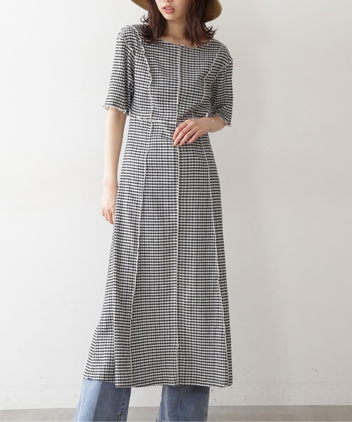 FREE'S MART（フリーズマート）の「◆配色メローシャーリングカットソーワンピース（ワンピース・レディース・ブラック/ブラック系その他・FREE）」の21枚目の写真