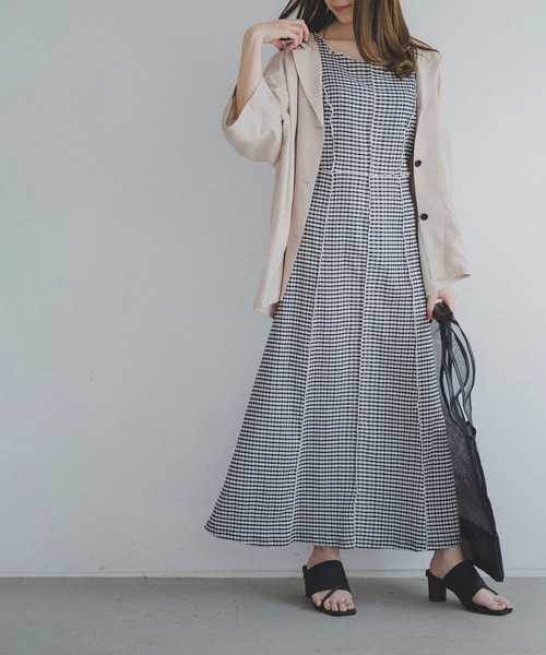 FREE'S MART（フリーズマート）の「◆配色メローシャーリングカットソーワンピース（ワンピース・レディース・ブラック/ブラック系その他・FREE）」の22枚目の写真