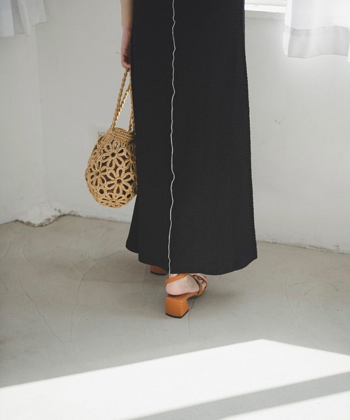 FREE'S MART（フリーズマート）の「◆配色メローシャーリングカットソーワンピース（ワンピース・レディース・ブラック/ブラック系その他・FREE）」の19枚目の写真