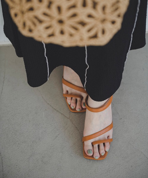 FREE'S MART（フリーズマート）の「◆配色メローシャーリングカットソーワンピース（ワンピース・レディース・ブラック/ブラック系その他・FREE）」の20枚目の写真