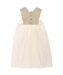 Otonato | 前後2WAY'バイカラーエプロンワンピース_ママ【親子でおそろいリンクコーデ】(ワンピース)