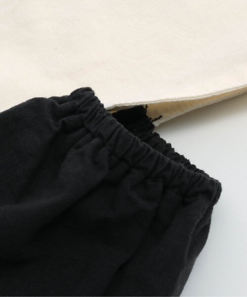 Otonato（オトナト）の「前後2WAY'バイカラーエプロンワンピース_ママ【親子でおそろいリンクコーデ】（ワンピース・レディース・ベージュ/チャコール・MEDIUM）」の6枚目の写真