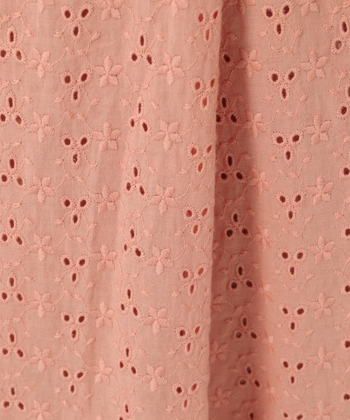 mysty woman（ミスティウーマン）の「シシュウエンパイアワンピース 944720（ワンピース・レディース・ホワイト/ライム/ライトオレンジ系・FREE）」の8枚目の写真