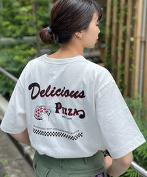 GLOSTER | バックプリント/前面プリント/ワンポイントロゴ　イラストデザイン　クルーネック半袖Tシャツ(Tシャツ/カットソー)