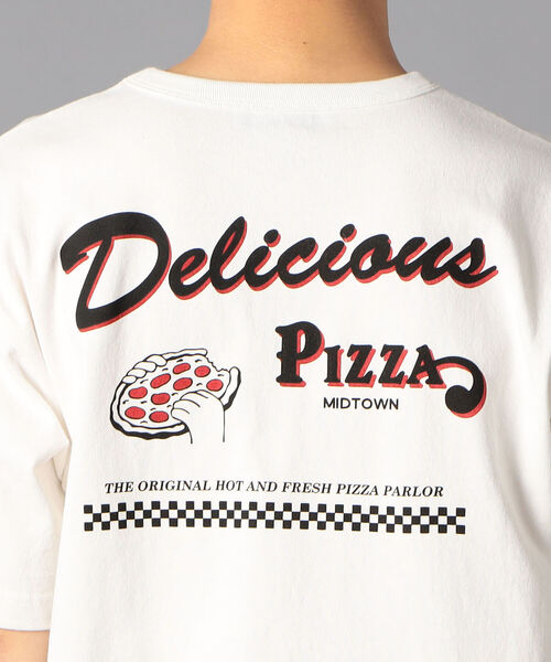 GLOSTER（グロスター）の「バックプリント/前面プリント/ワンポイントロゴ　イラストデザイン　クルーネック半袖Tシャツ（Tシャツ/カットソー・メンズ・ベージュ/オフホワイト/サックスブルー・M/L/XL）」の13枚目の写真