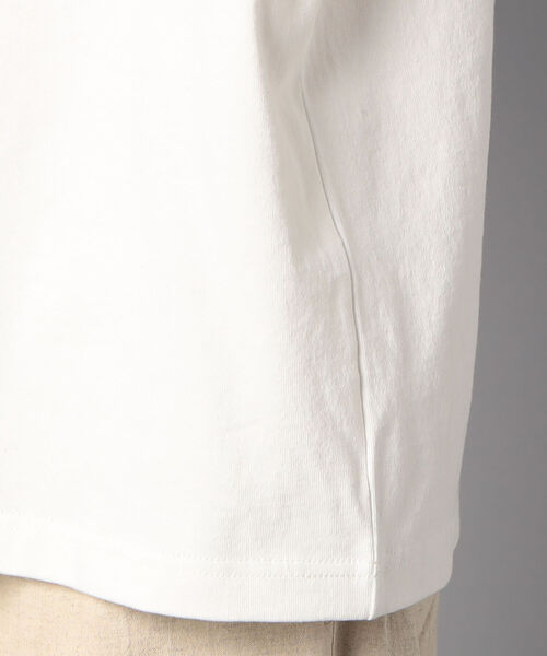 GLOSTER（グロスター）の「バックプリント/前面プリント/ワンポイントロゴ　イラストデザイン　クルーネック半袖Tシャツ（Tシャツ/カットソー・メンズ・ベージュ/オフホワイト/サックスブルー・M/L/XL）」の17枚目の写真