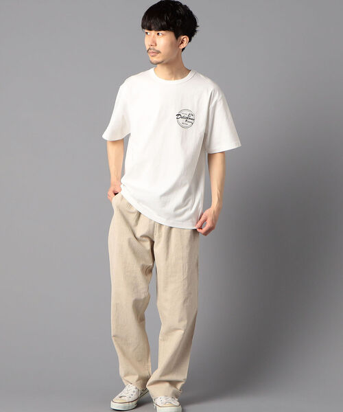 GLOSTER（グロスター）の「バックプリント/前面プリント/ワンポイントロゴ　イラストデザイン　クルーネック半袖Tシャツ（Tシャツ/カットソー・メンズ・ベージュ/オフホワイト/サックスブルー・M/L/XL）」の22枚目の写真