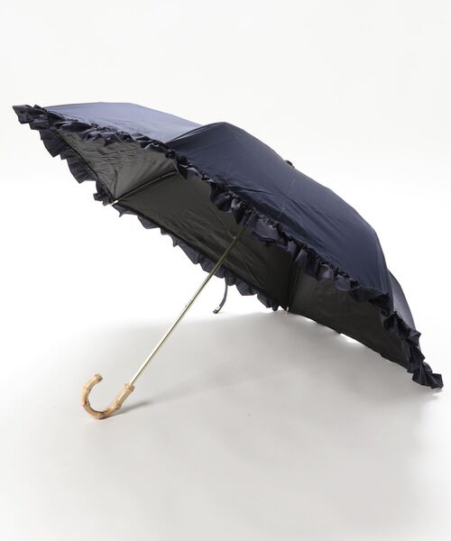 Cepica（セピカ）の「【pink trick / ピンクトリック】フリル完全遮光3段折りたたみ傘(晴雨兼用)（折りたたみ傘・レディース・ホワイト/ブラック/ネイビー/ブルー/ベージュ/カーキ/ピンク・FREE）」の6枚目の写真