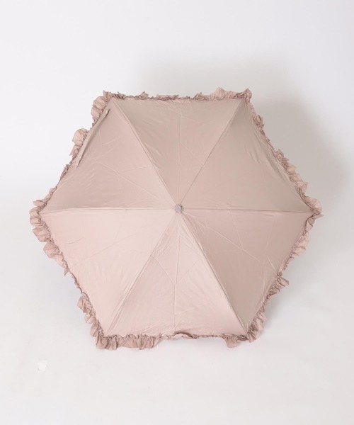 Cepica（セピカ）の「【pink trick / ピンクトリック】フリル完全遮光3段折りたたみ傘(晴雨兼用)（折りたたみ傘・レディース・ホワイト/ブラック/ネイビー/ブルー/ベージュ/カーキ/ピンク・FREE）」の10枚目の写真