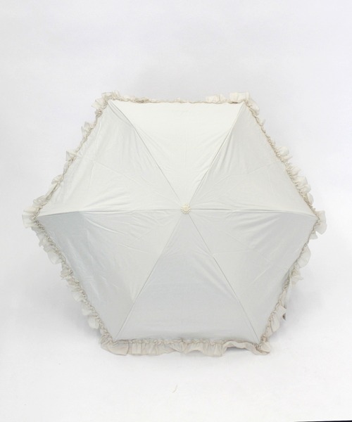 Cepica（セピカ）の「【pink trick / ピンクトリック】フリル完全遮光3段折りたたみ傘(晴雨兼用)（折りたたみ傘・レディース・ホワイト/ブラック/ネイビー/ブルー/ベージュ/カーキ/ピンク・FREE）」の15枚目の写真