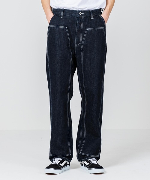 XLARGE（エクストララージ）の「PATCHED DOUBLEKNEE PANTS（その他パンツ・メンズ・インディゴブルー/ホワイト・34inch/36inch/30inch/32inch）」の2枚目の写真