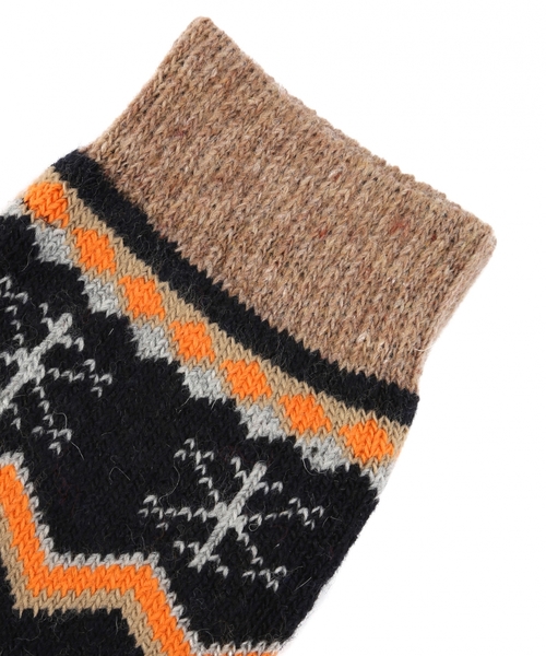 green label relaxing（グリーンレーベルリラクシング）の「MAGON SNOW SOX2（ソックス/靴下・メンズ・ダークブラウン/ネイビー/グレー・フリー）」の4枚目の写真