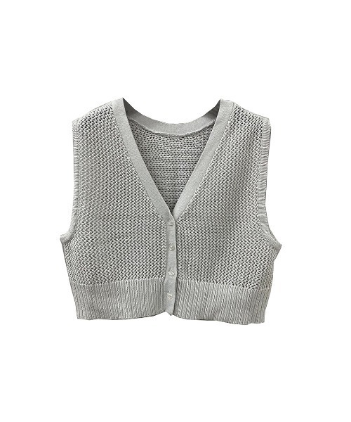 one way(ワンウェイ)の「【oneway】メッシュニットベスト(ベスト・レディース・ブラック/ベージュ/ライトブラウン・FREE)」の1枚目の写真