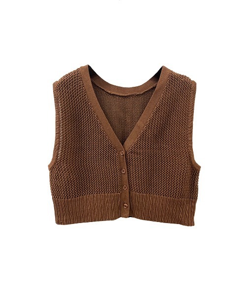 one way(ワンウェイ)の「【oneway】メッシュニットベスト(ベスト・レディース・ブラック/ベージュ/ライトブラウン・FREE)」の22枚目の写真