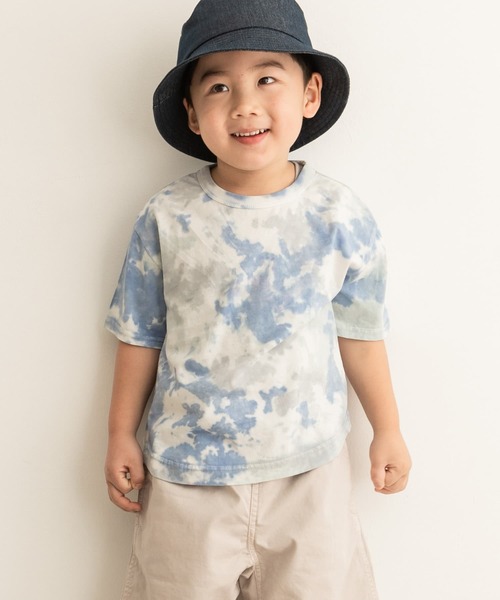 URBAN RESEARCH DOORS（アーバンリサーチドアーズ）の「タイダイ染めBIGTシャツ(KIDS)（Tシャツ/カットソー・キッズ・オレンジ/ブルー・120/105/135）」の4枚目の写真