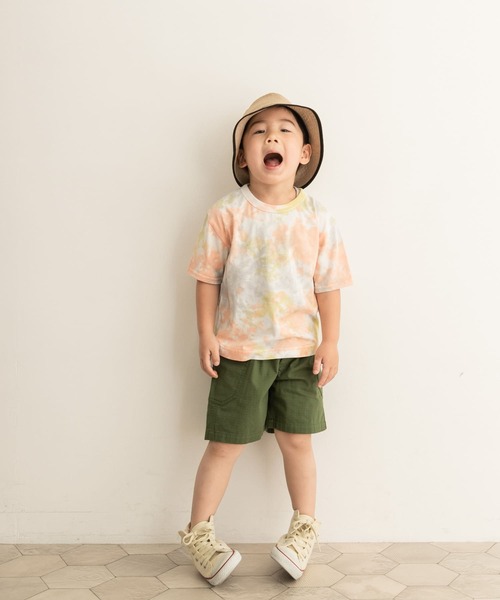 URBAN RESEARCH DOORS（アーバンリサーチドアーズ）の「タイダイ染めBIGTシャツ(KIDS)（Tシャツ/カットソー・キッズ・オレンジ/ブルー・120/105/135）」の15枚目の写真