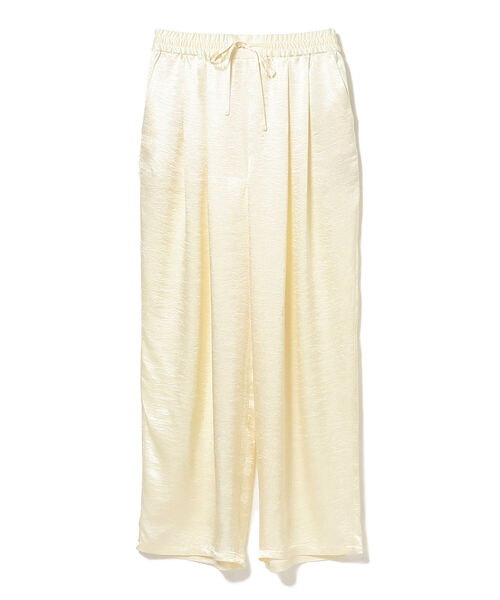 BEAMS LIGHTS（ビームスライツ）の「BEAMS LIGHTS / サテン ドロスト パンツ（その他パンツ・レディース・グレー/オフホワイト・ONE SIZE）」の8枚目の写真