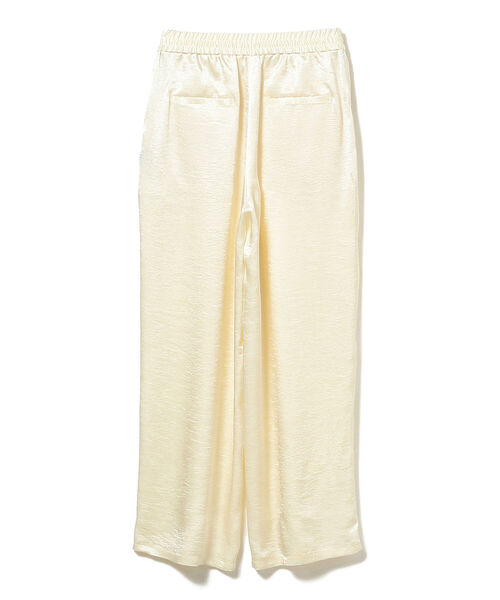 BEAMS LIGHTS（ビームスライツ）の「BEAMS LIGHTS / サテン ドロスト パンツ（その他パンツ・レディース・グレー/オフホワイト・ONE SIZE）」の5枚目の写真