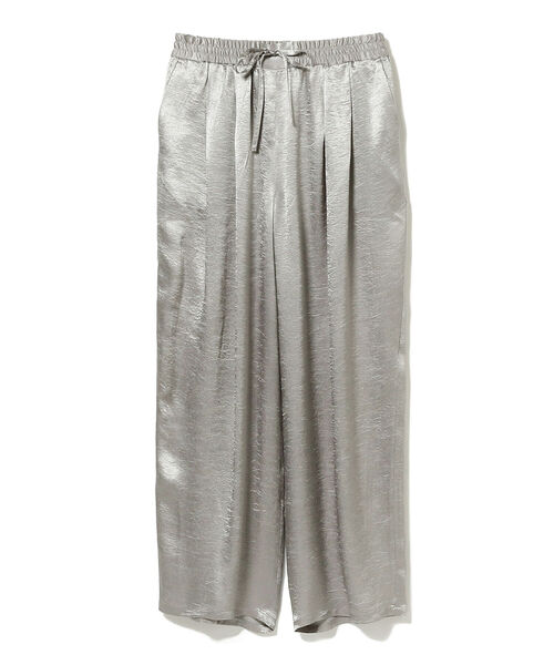 BEAMS LIGHTS（ビームスライツ）の「BEAMS LIGHTS / サテン ドロスト パンツ（その他パンツ・レディース・グレー/オフホワイト・ONE SIZE）」の13枚目の写真